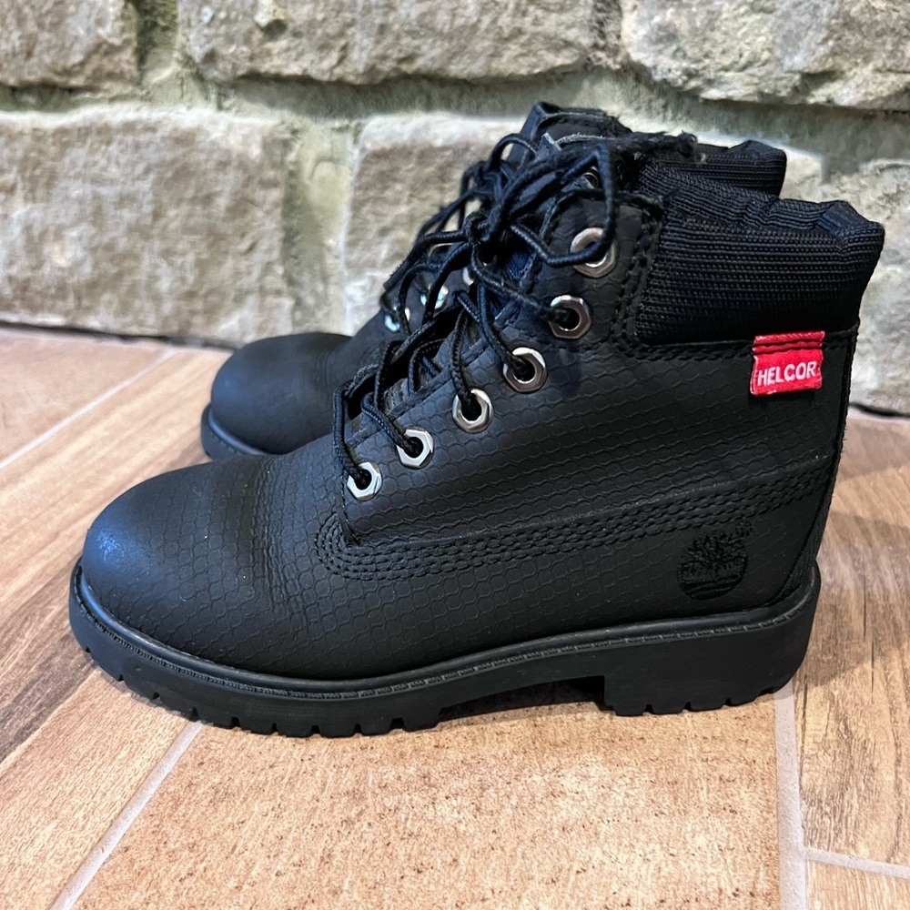 Timberland Helcor Work Boots - Black - boys 12.5